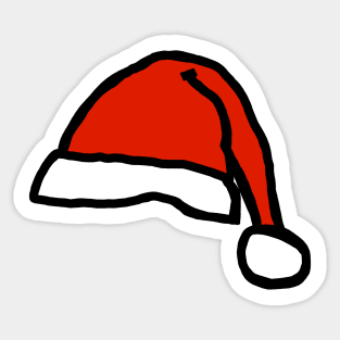 Christmas Hat for Santa Sticker